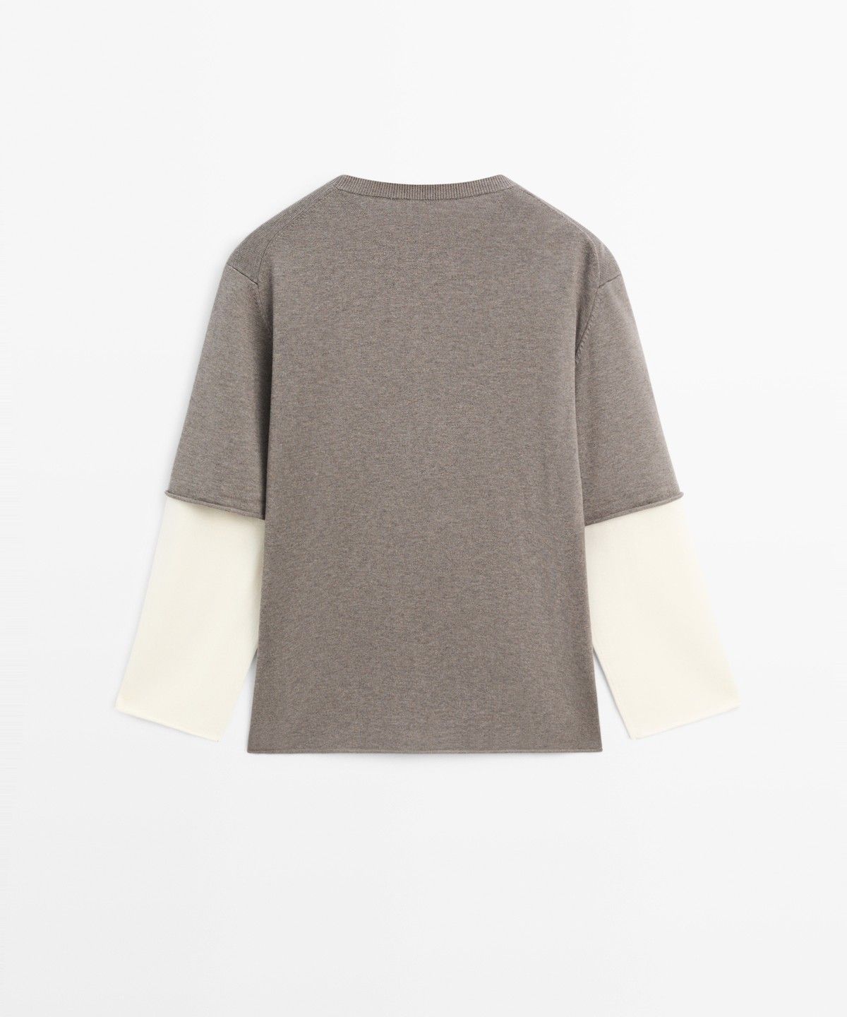 마시모두띠(MASSIMO DUTTI) 더블 슬리브 오버사이즈 니트 스웨터