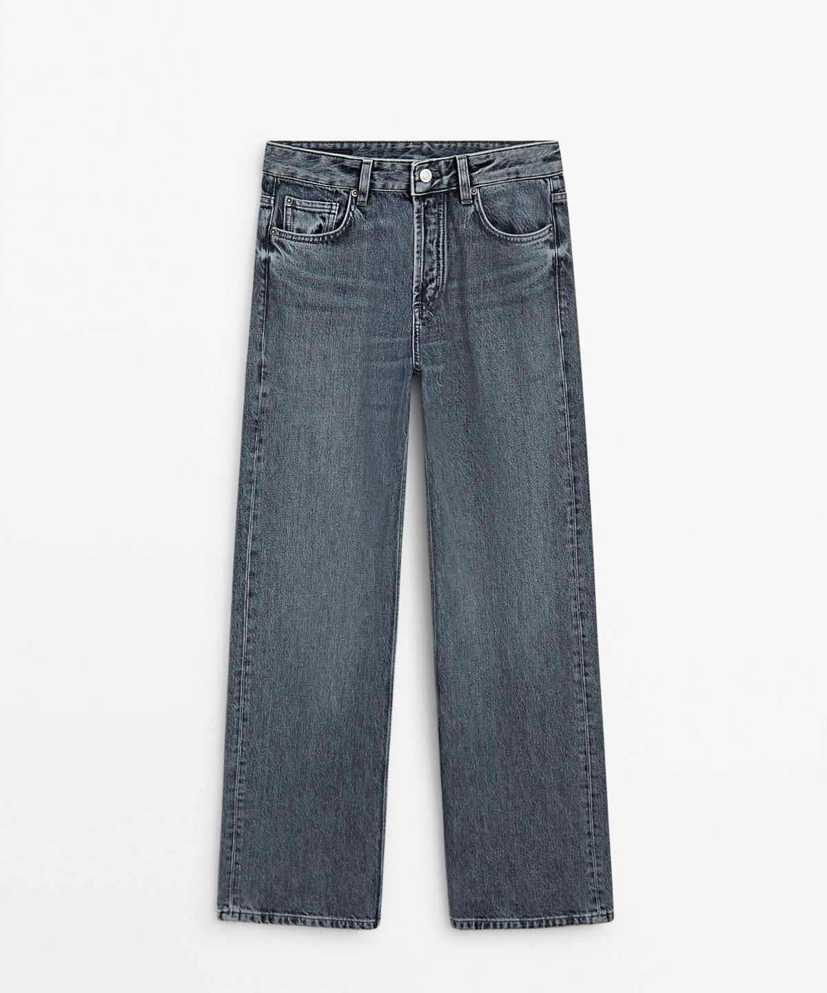 마시모두띠(MASSIMO DUTTI) 미드라이즈 와이드 레그 진