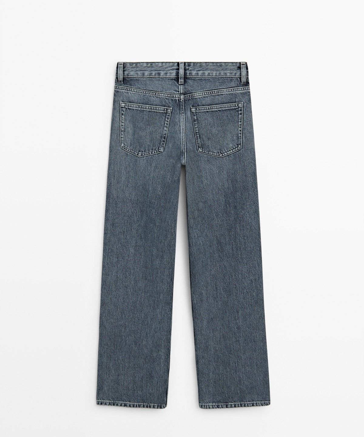 마시모두띠(MASSIMO DUTTI) 미드라이즈 와이드 레그 진