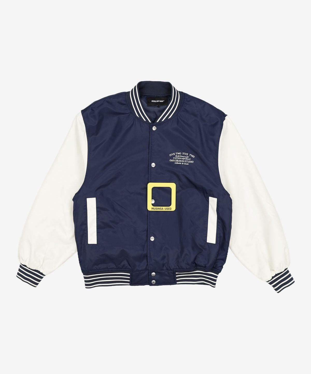 오아이오아이 컬렉션(OIOI COLLECTION) SERIF LOGO STADIUM JACKET [NAVY] L