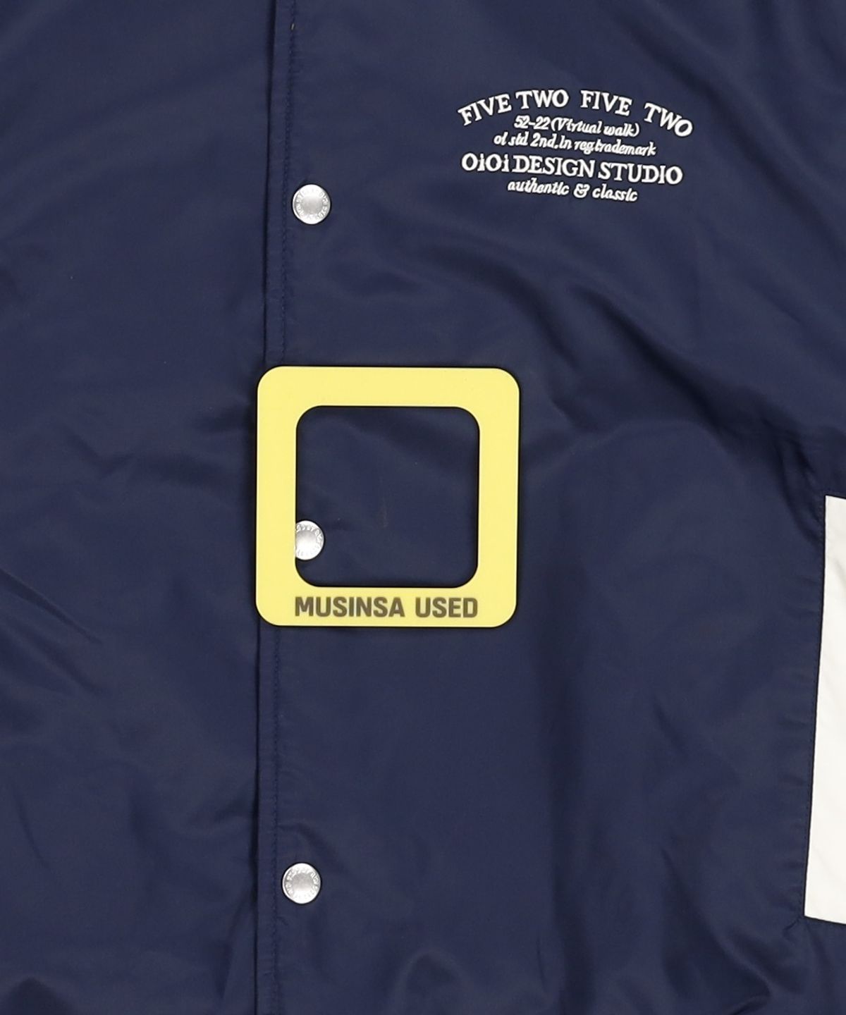 오아이오아이 컬렉션(OIOI COLLECTION) SERIF LOGO STADIUM JACKET [NAVY] L