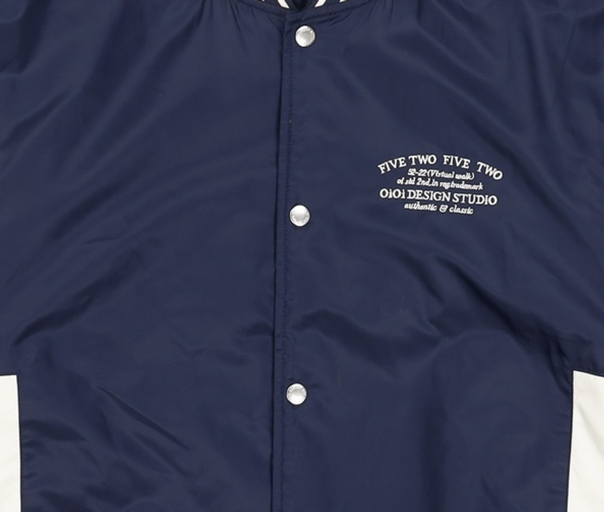 오아이오아이 컬렉션(OIOI COLLECTION) SERIF LOGO STADIUM JACKET [NAVY] L