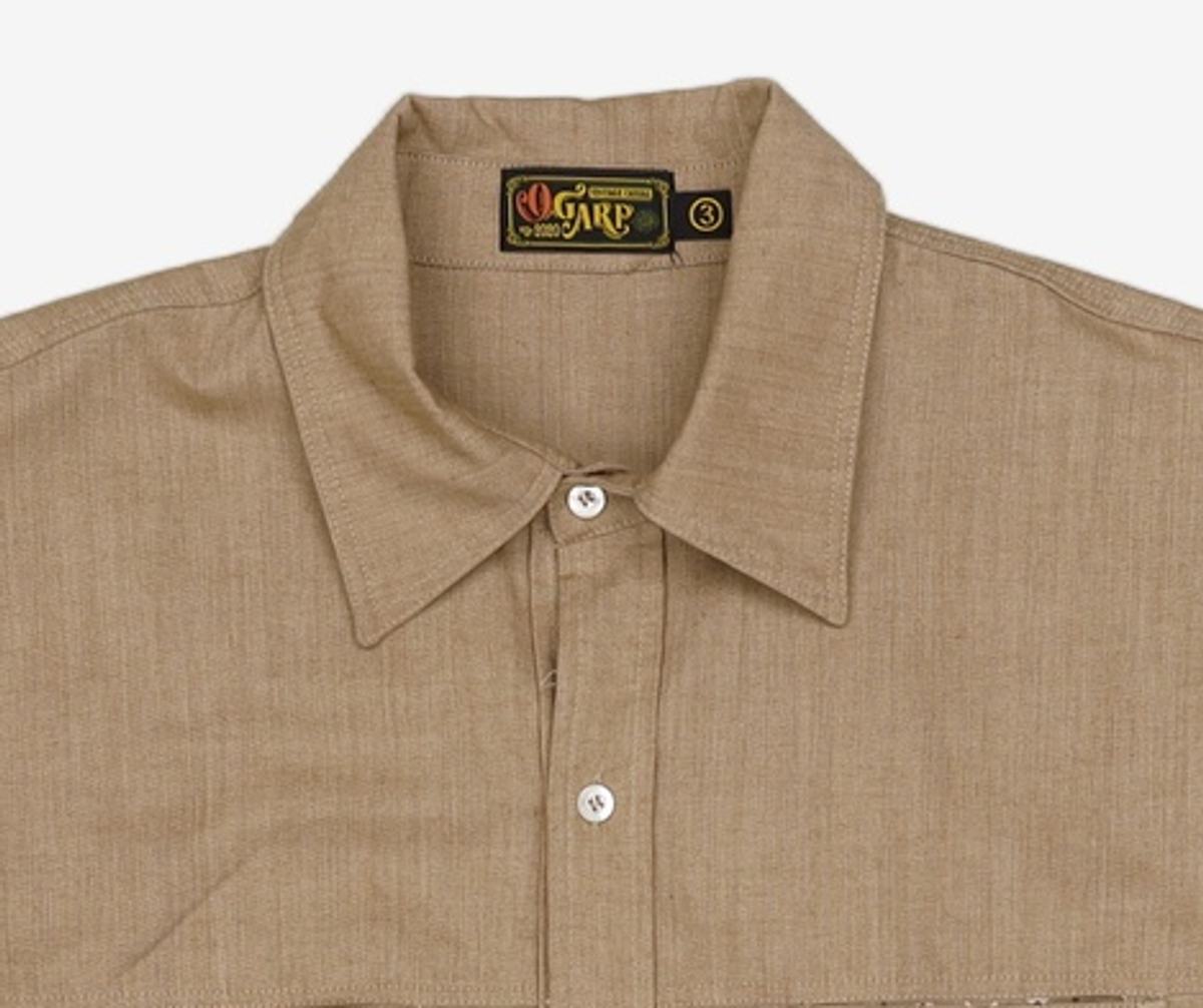오가프(OGARP) Navaho Pringting Long Sleeve Shirt Beige 3