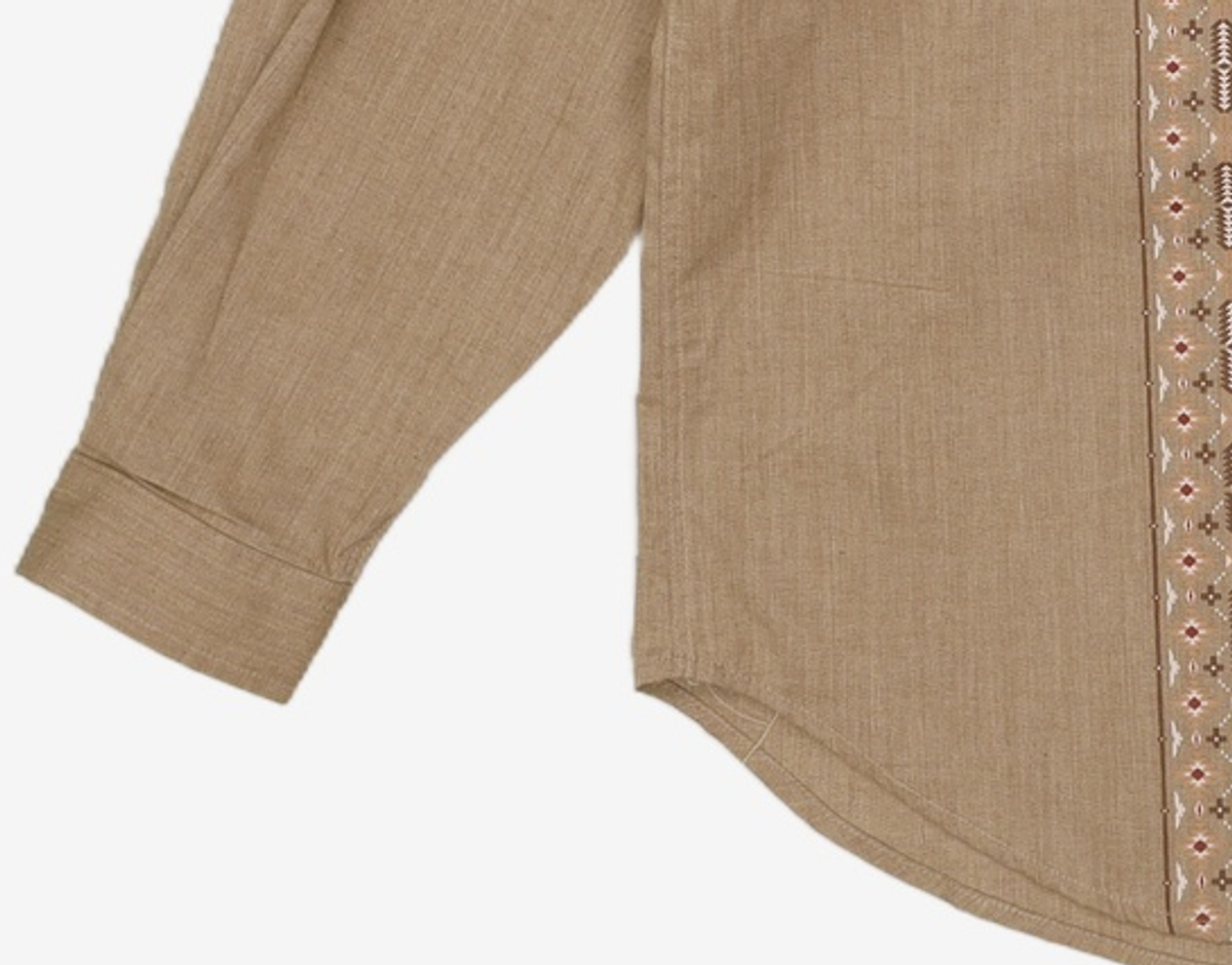 오가프(OGARP) Navaho Pringting Long Sleeve Shirt Beige 3