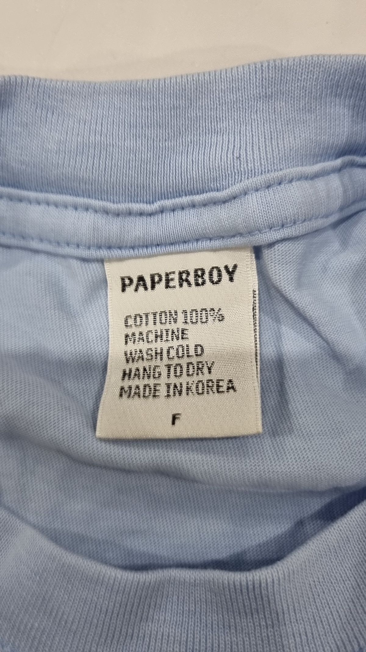 페이퍼보이(PAPERBOY) 반소매 티셔츠 FREE