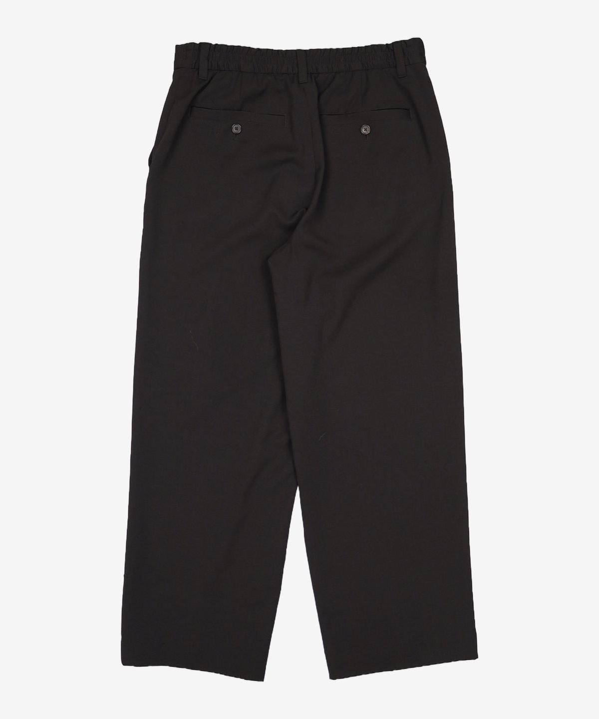 커스텀멜로우(CUSTOMELLOW) [Essentials] Black Loose Fit Setup Pants C9PAM26421BKX S