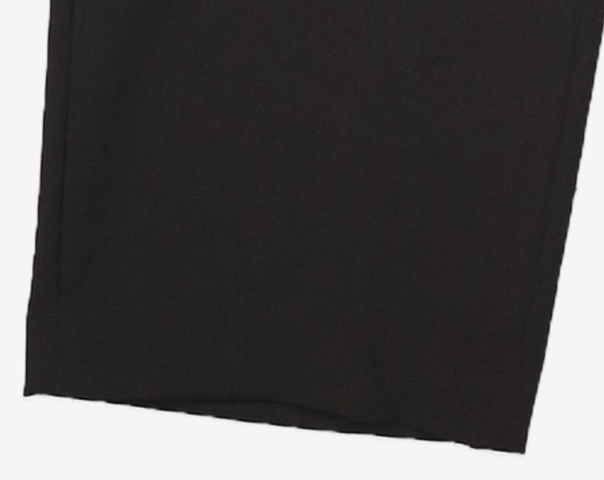커스텀멜로우(CUSTOMELLOW) [Essentials] Black Loose Fit Setup Pants C9PAM26421BKX S