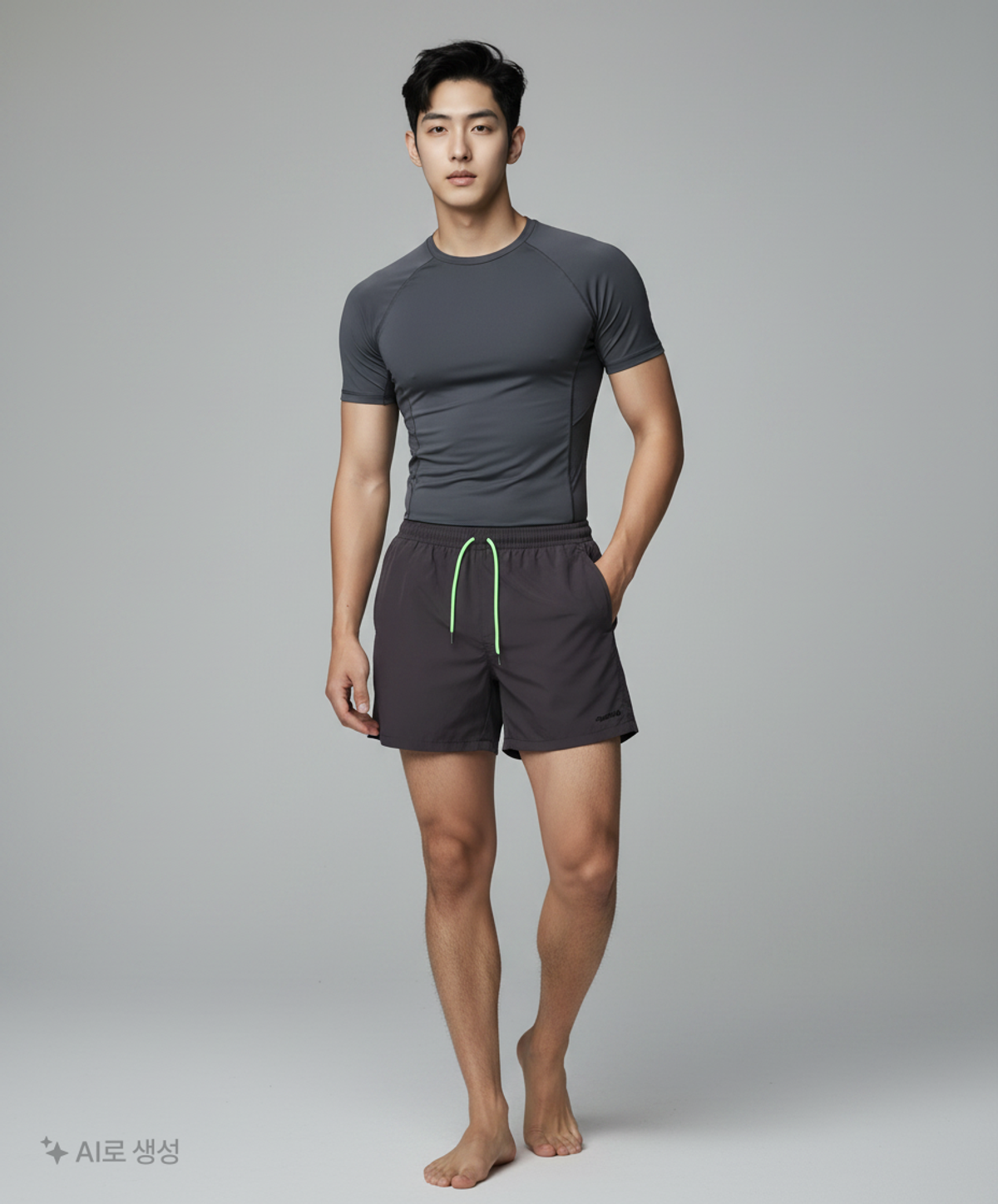 셀피쉬(SELFISH) 이지 밴딩 5부팬츠 (SCS3HP01) (NAVY) M