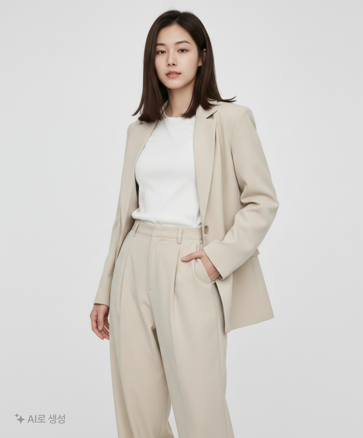 엠엠지엘(MMGL) WOMENS 2WAY WIDE PANTS (BEIGE) L
