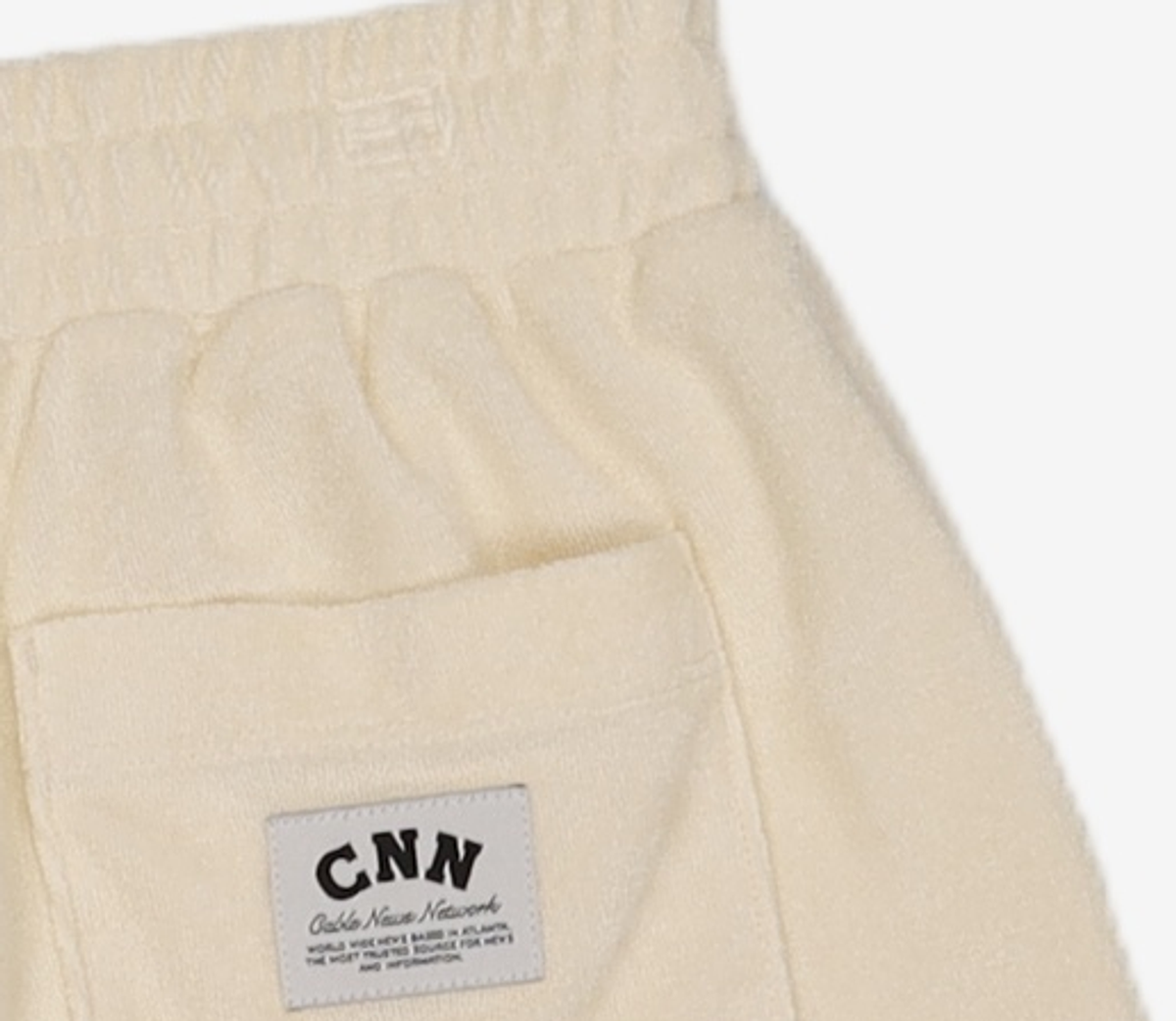 씨엔엔 어패럴(CNN APPAREL) 트래블 여성용 테리 쇼츠 IVORY XXS