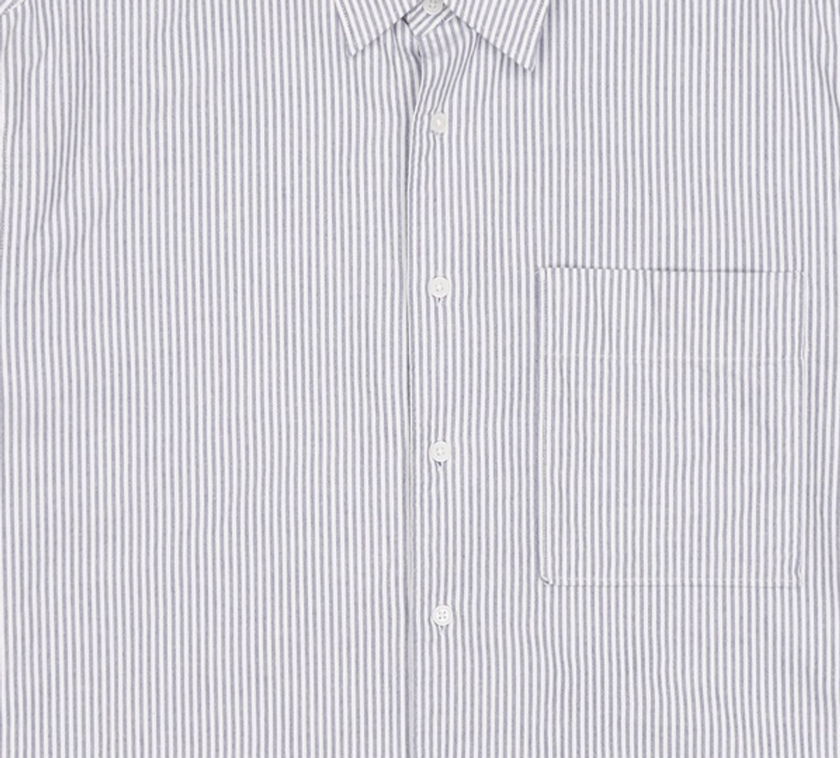 프리즘웍스(FRIZMWORKS) STRIPE COTTON RELAXED SHIRT _ BLUE L