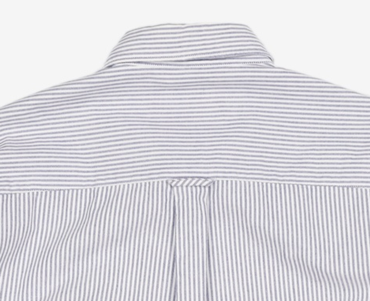 프리즘웍스(FRIZMWORKS) STRIPE COTTON RELAXED SHIRT _ BLUE L
