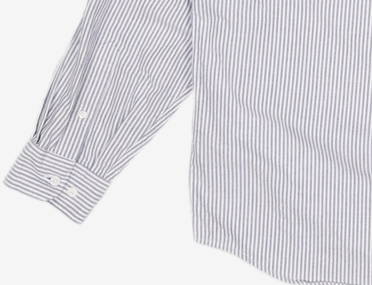 프리즘웍스(FRIZMWORKS) STRIPE COTTON RELAXED SHIRT _ BLUE L