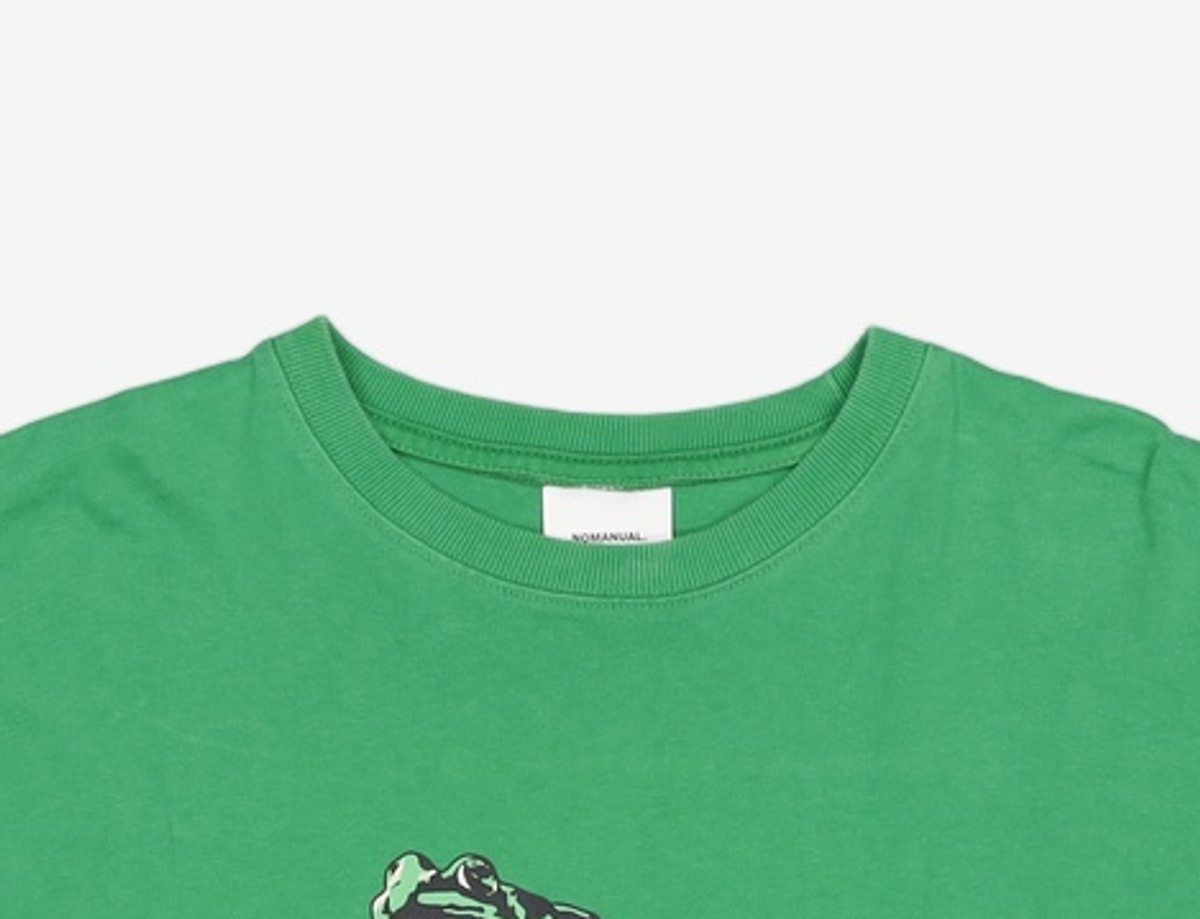 노매뉴얼(NOMANUAL) FROG LONG SLEEVE TEE - BLACK L