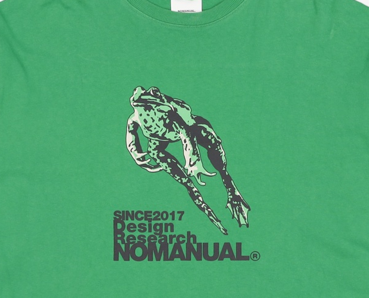 노매뉴얼(NOMANUAL) FROG LONG SLEEVE TEE - BLACK L