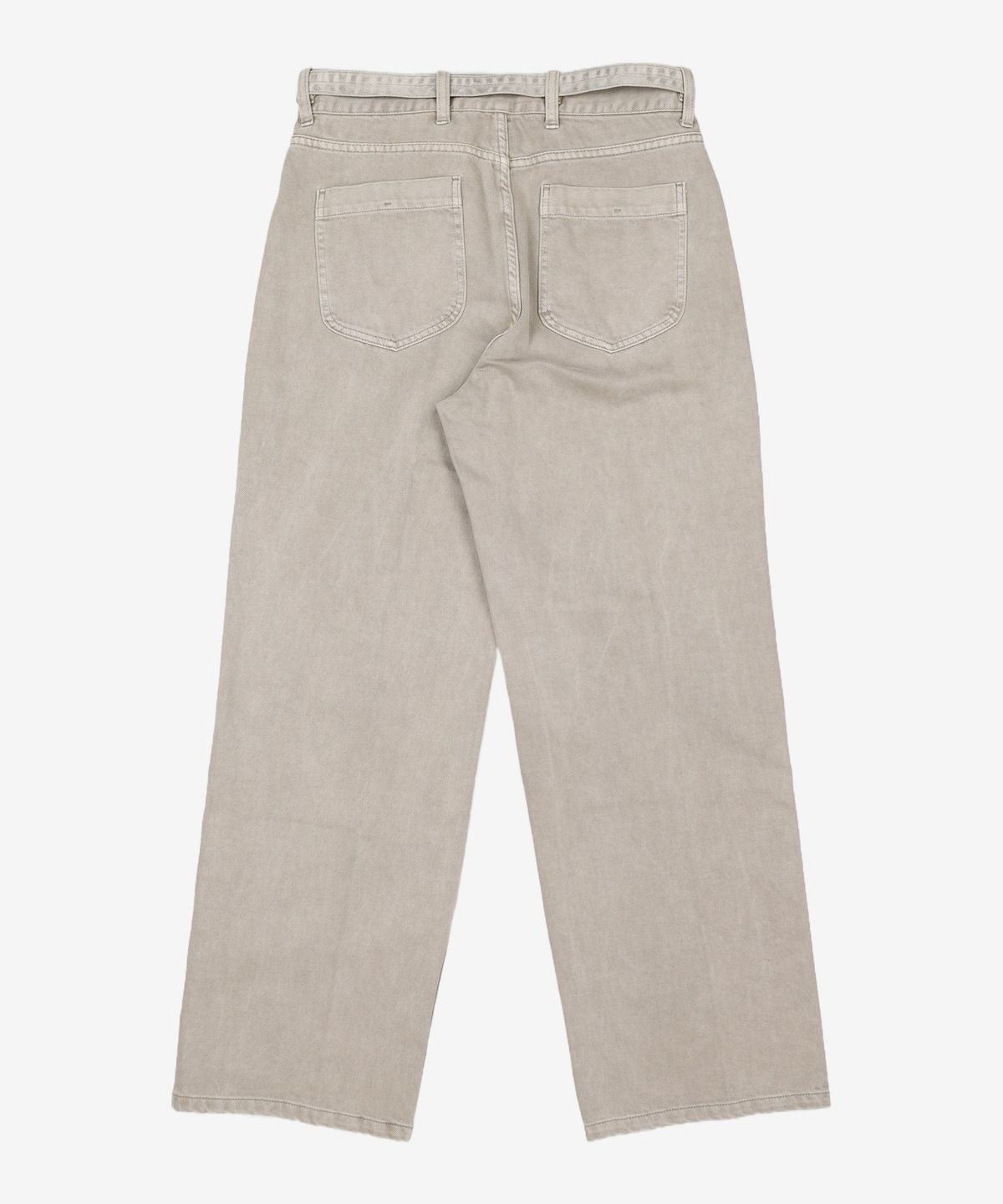 넌블랭크(NONBLANK) 다잉 데님 팬츠_GREYISH KHAKI L