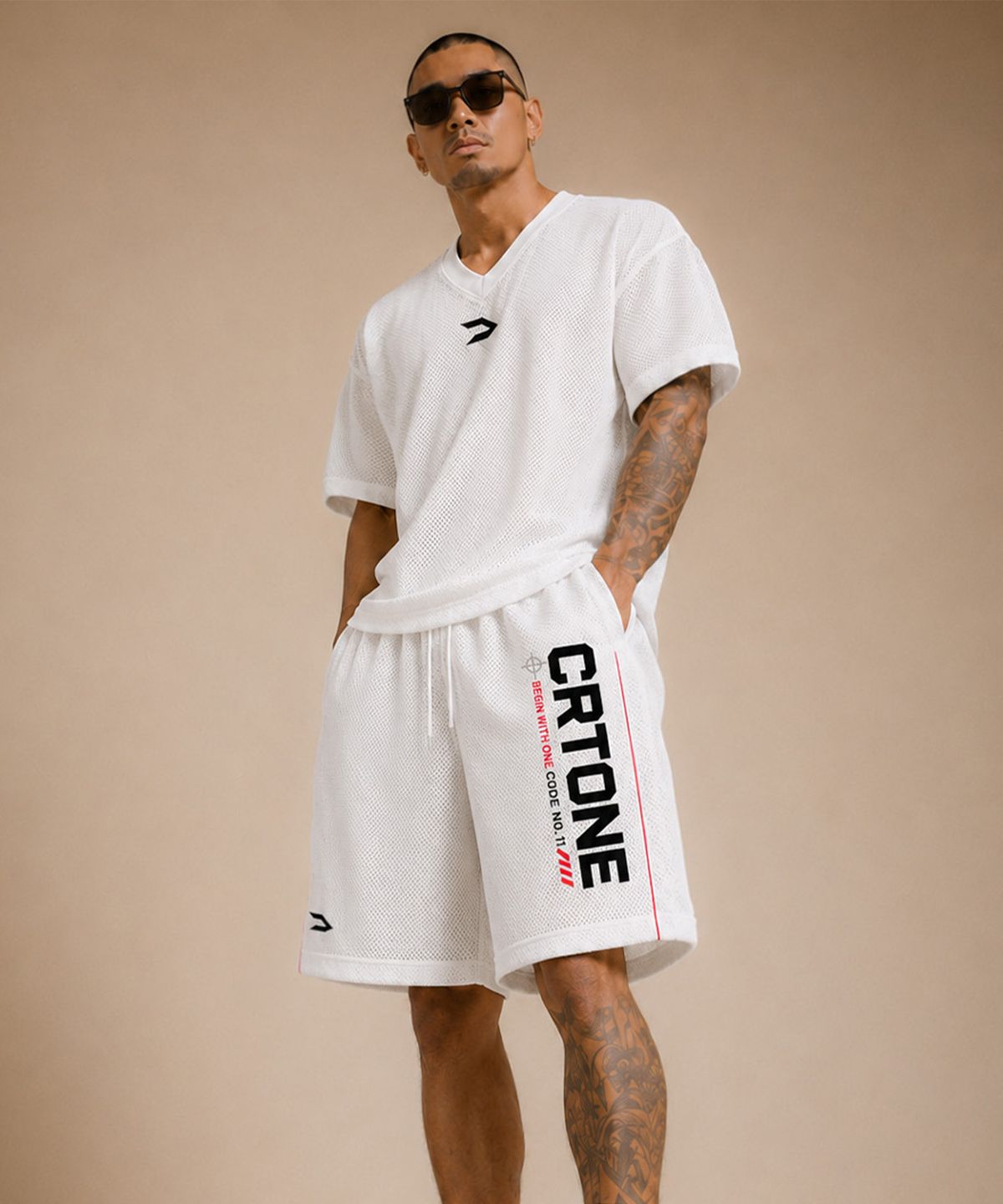 씨알티원(CRTONE) CRTONE 메쉬 5부 팬츠
