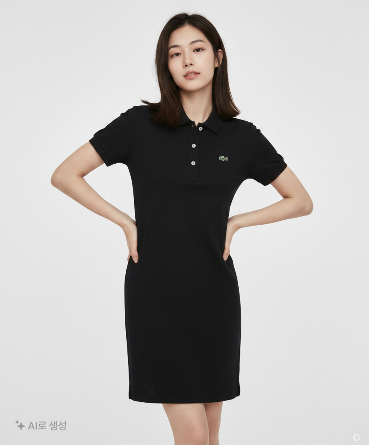 라코스테(LACOSTE) 미디 원피스 L