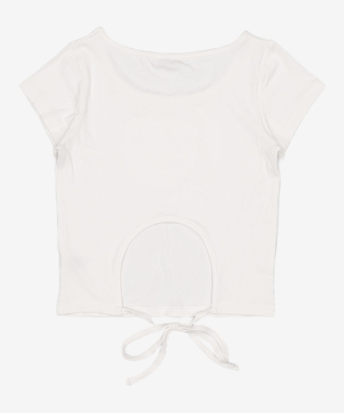 미쏘(MIXXO) 백리본 반팔 티셔츠_MIWHWF761A S