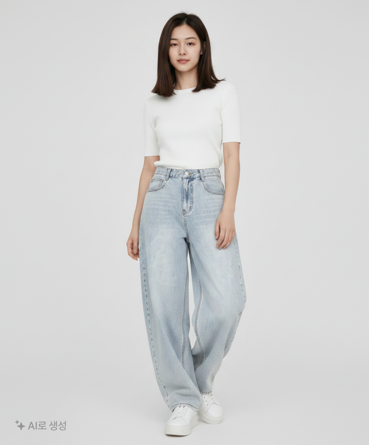 미쏘(MIXXO) 청/데님 팬츠 XS