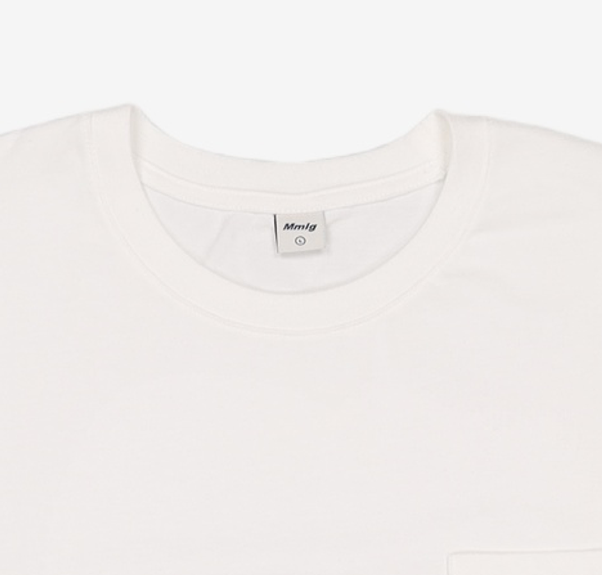 엠엠엘지(MMLG) [Mmlg] WE LOGO POCKET HF-T (EVERY WHITE) L
