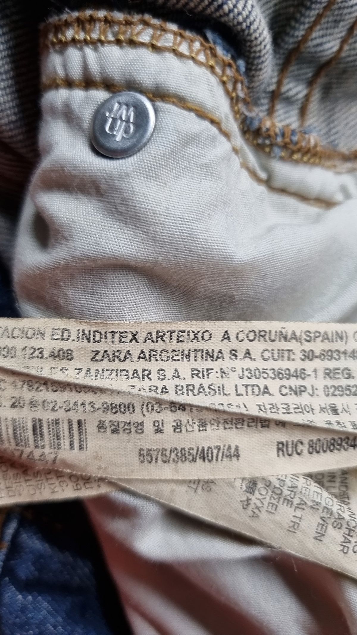 자라(ZARA) 청/데님 팬츠 34