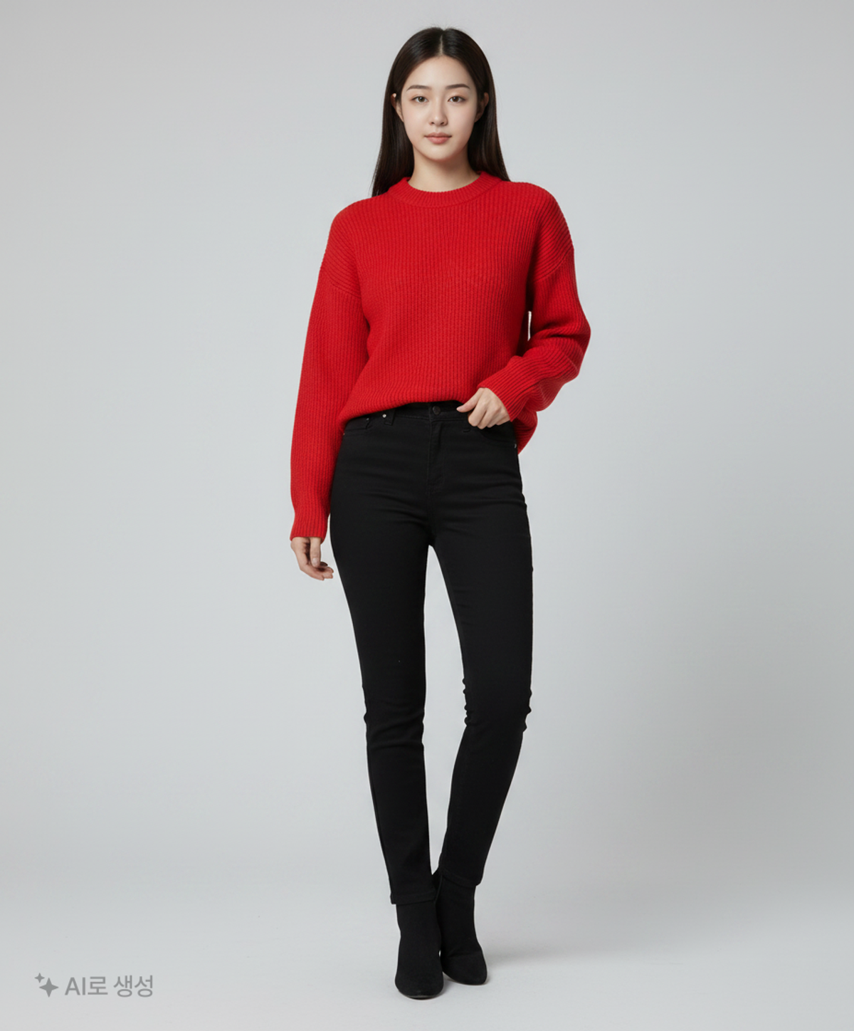엠엠지엘(MMGL) 하찌 스웨터 (오렌지 레드) 4