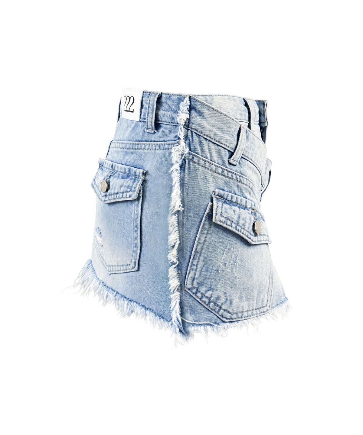 이투둘(222) LAYERED DENIM SKIRT 007