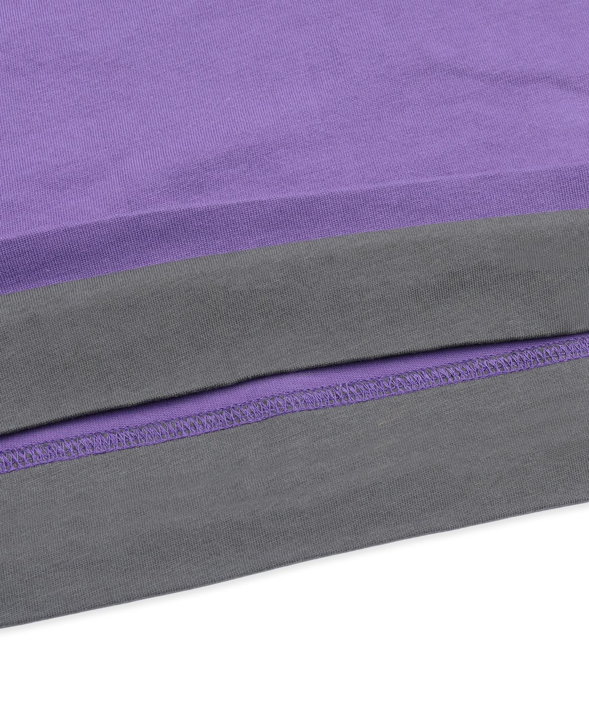 엑스톤즈(XTONZ) XTT166 롤업 레이어드 크롭 롱슬리브 (PURPLE)