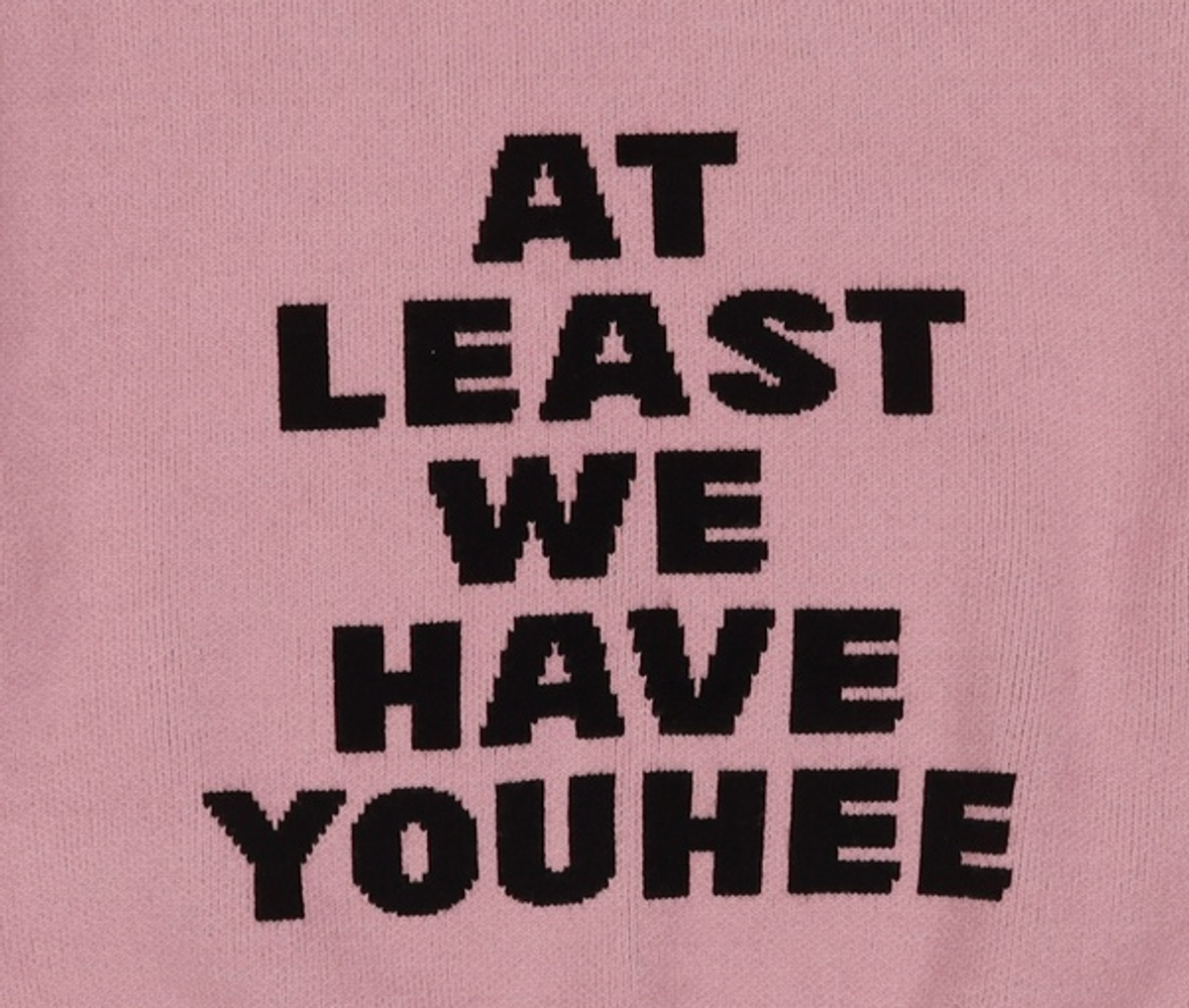 유희(YOUHEE) YOUHEE LETTERING PULLOVER KNIT PINK FREE