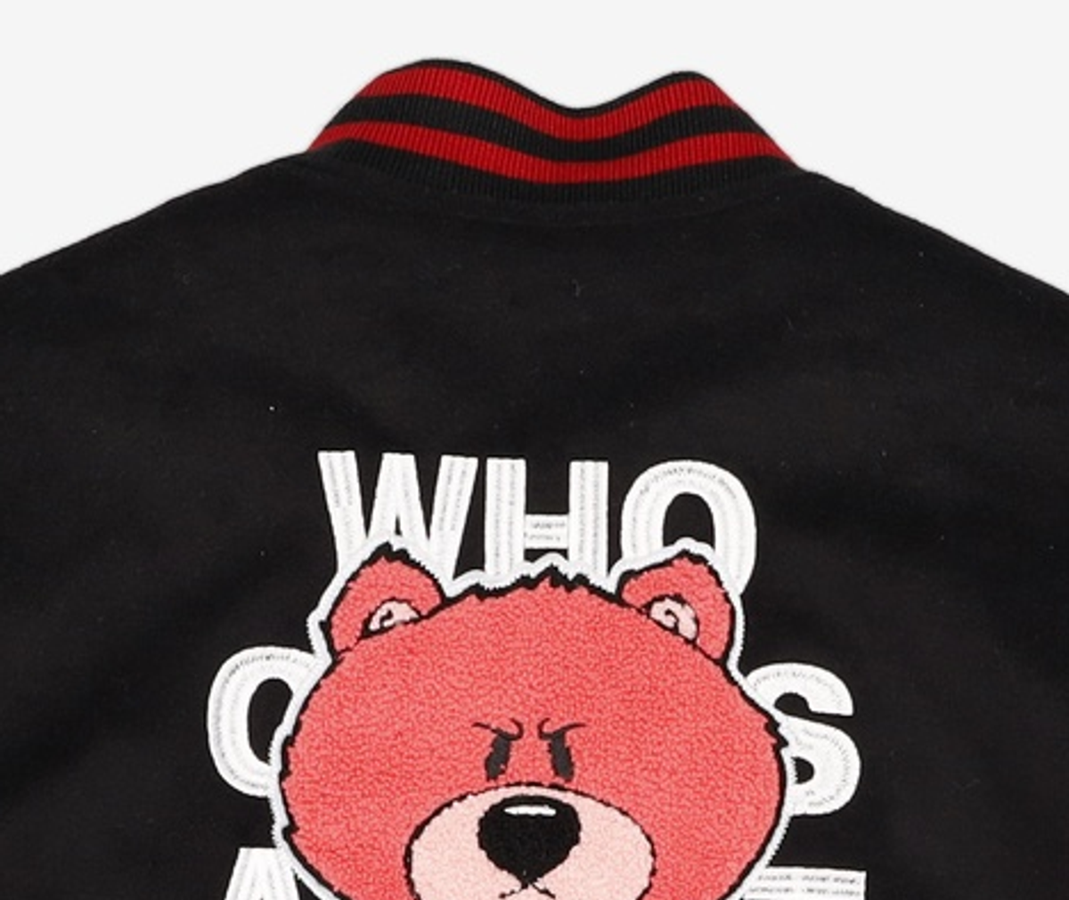 큐티에잇 가먼츠(QT8 GARMENTS) MH Rough Bear Varsity Jacket (Red) XL