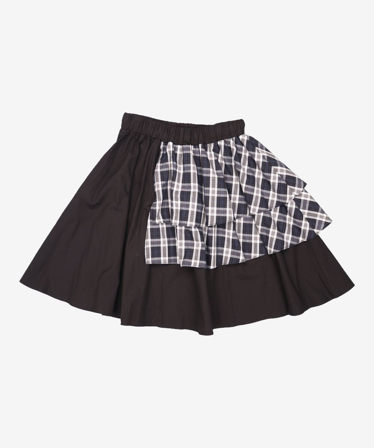 오헤시오(OHESHIO) CANCAN COLORED SKIRT, BLACK CHECK FREE