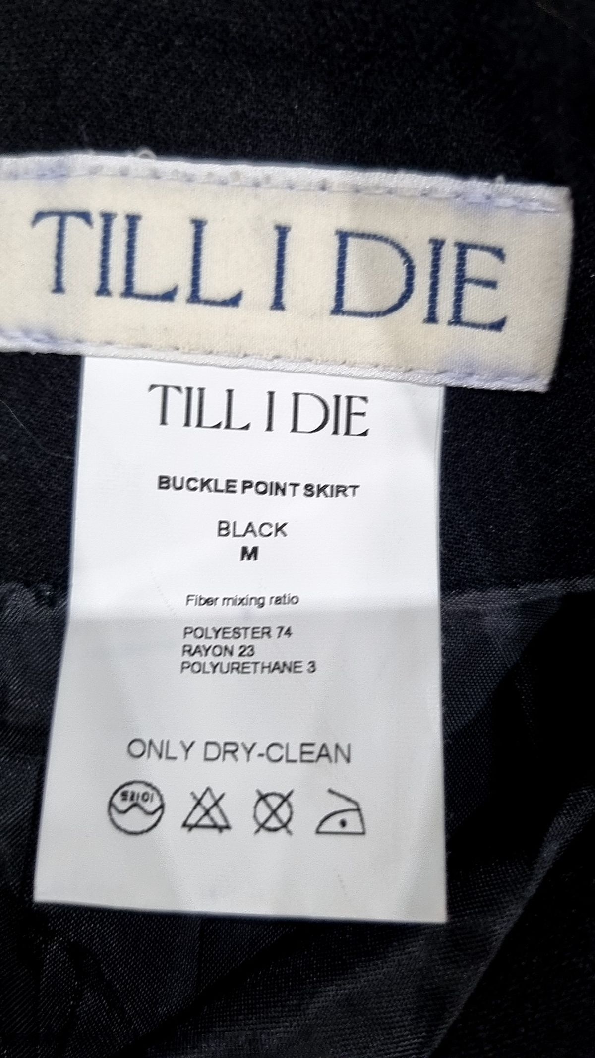 틸아이다이(TILL I DIE) 미니스커트 M