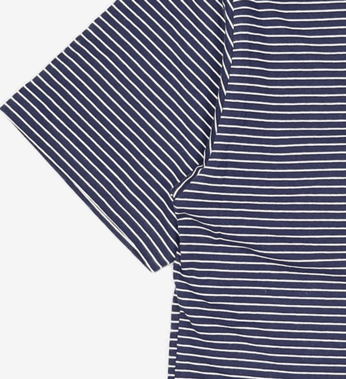 예일(YALE) SMALL ARCH LOGO STRIPE T-SHIRT NAVY M