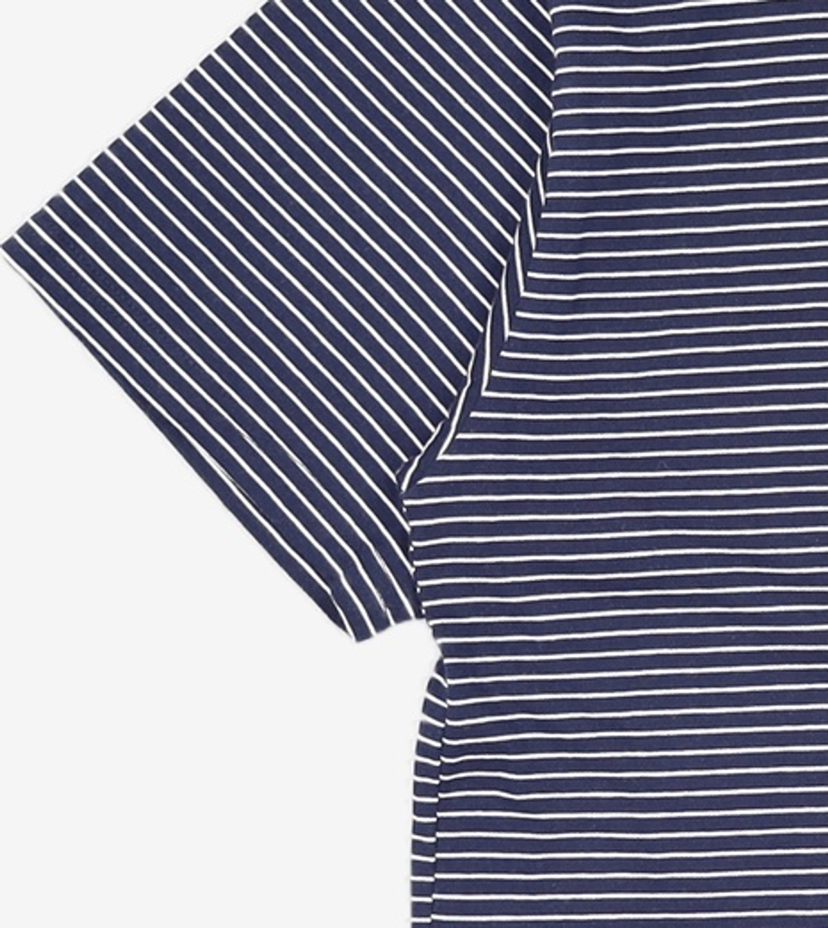 예일(YALE) SMALL ARCH LOGO STRIPE T-SHIRT NAVY M