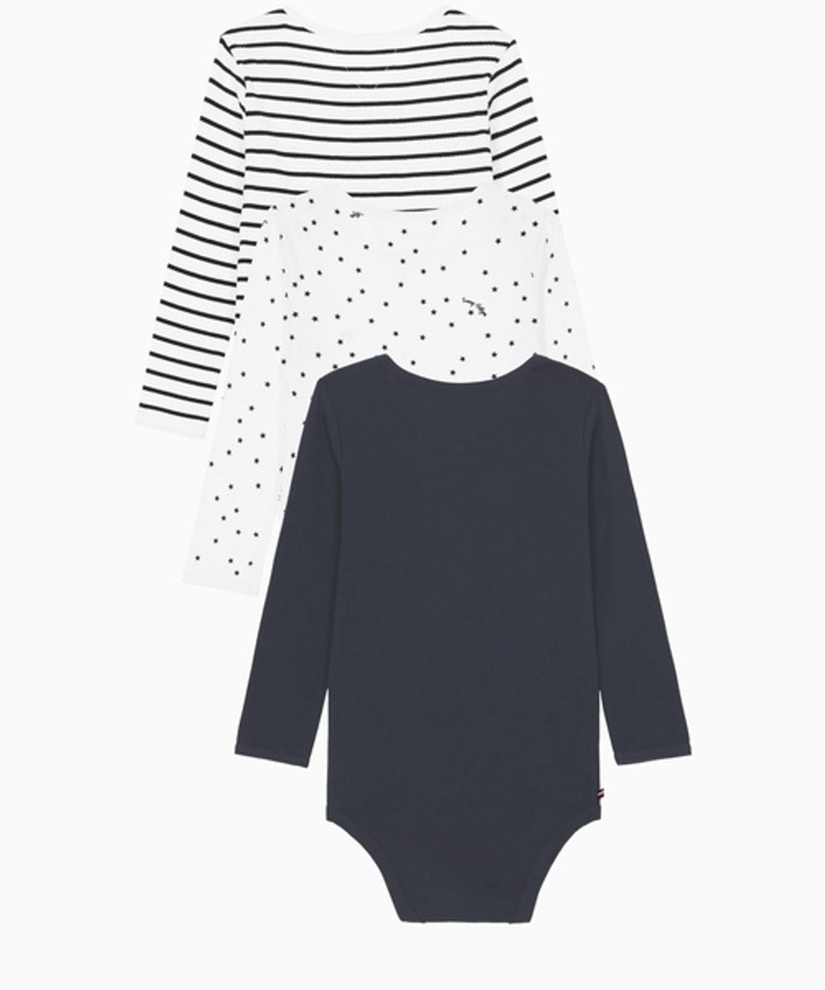 타미힐피거 키즈(TOMMY HILFIGER KIDS) [BABY] 시즈널 바디 수트 3PACK