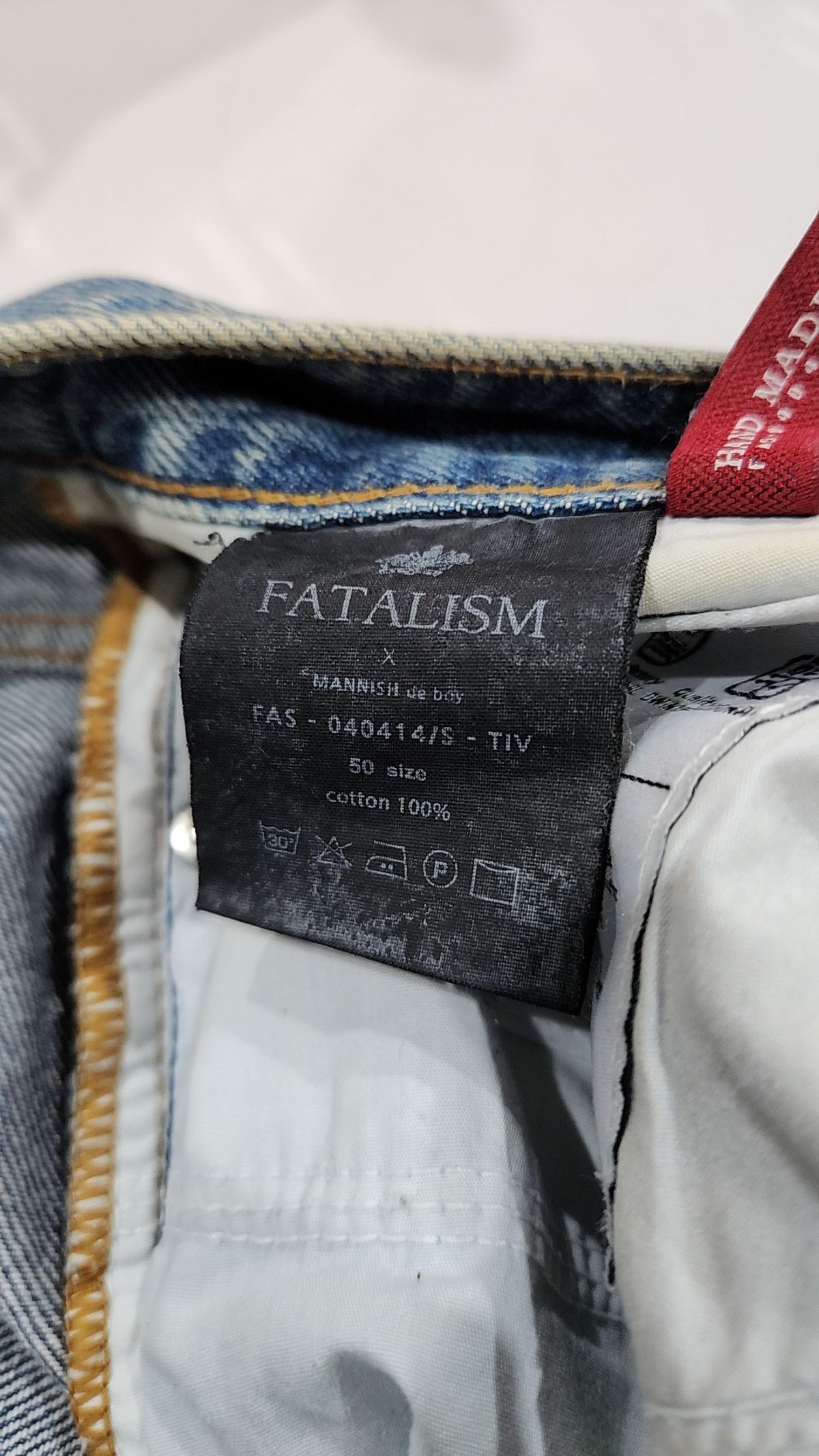 페이탈리즘(FATALISM) 청/데님 팬츠 50