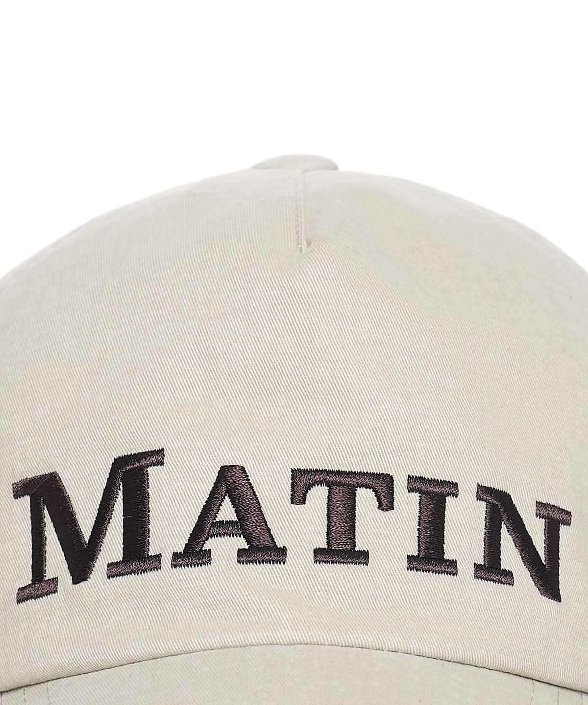 마뗑킴(MATIN KIM) MATIN FLAT CROWN BALL CAP IN BEIGE