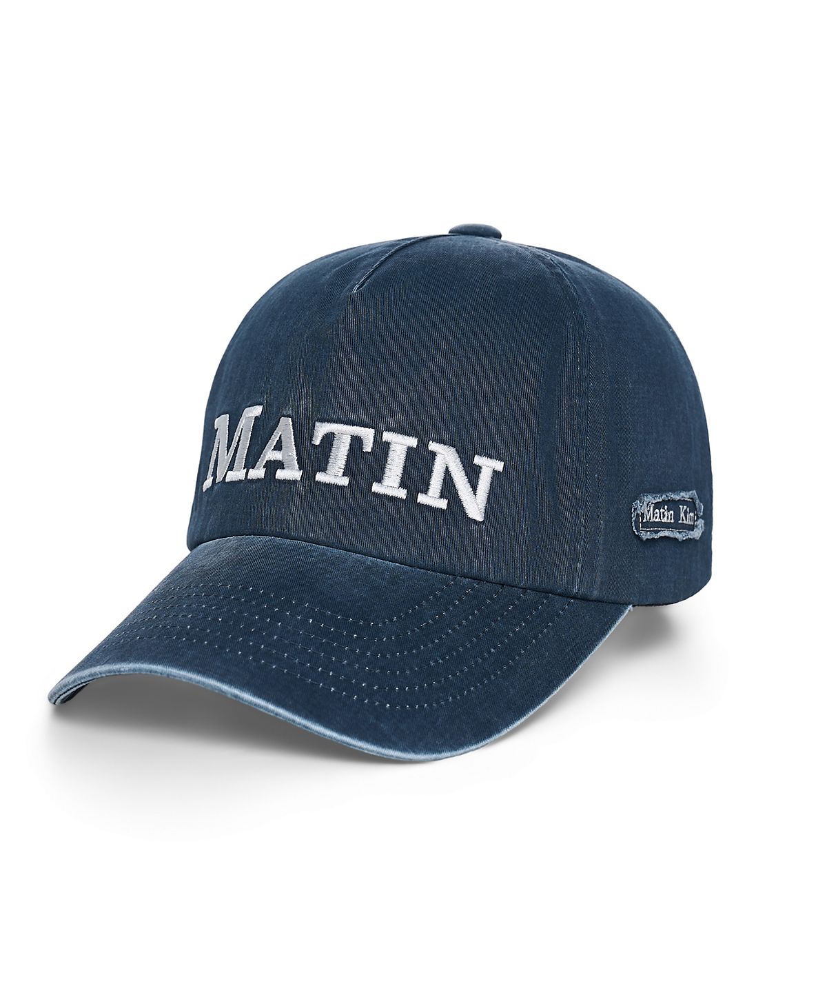 마뗑킴(MATIN KIM) MATIN FLAT CROWN BALL CAP IN NAVY