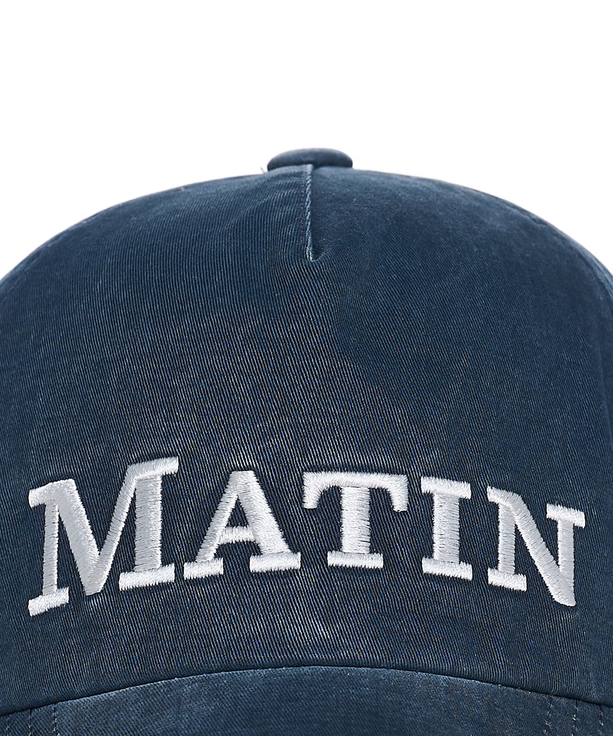 마뗑킴(MATIN KIM) MATIN FLAT CROWN BALL CAP IN NAVY
