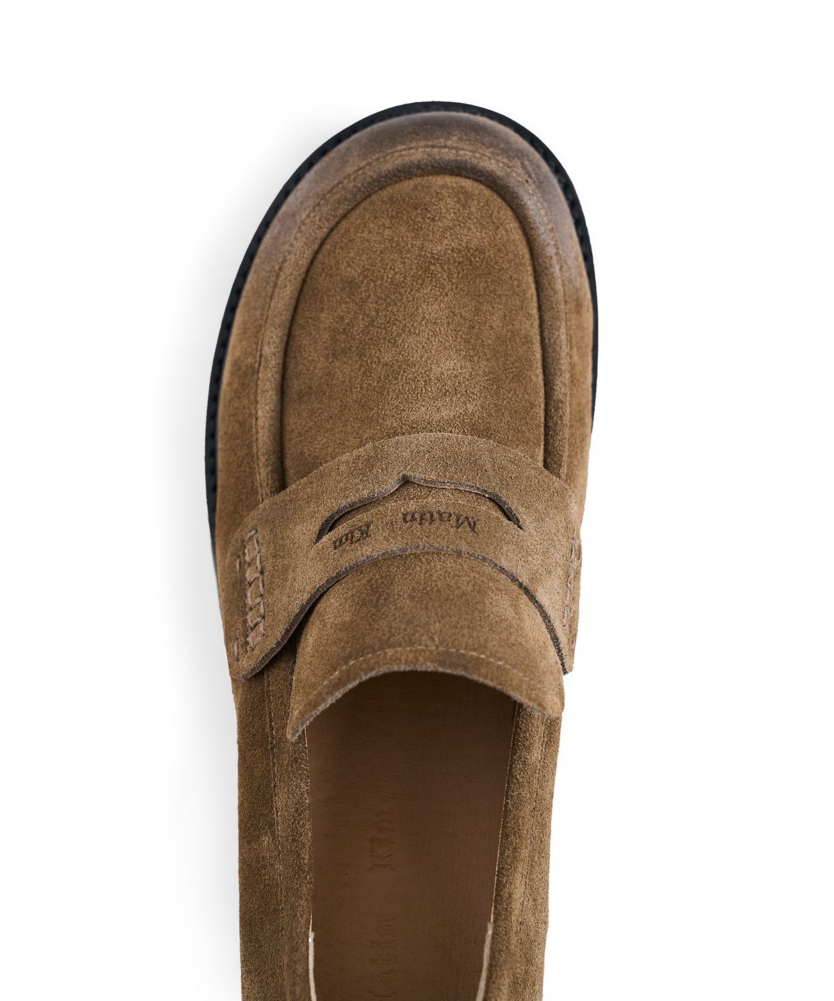 마뗑킴(MATIN KIM) MATIN SLOUCH LOAFER FOR MEN IN KHAKI