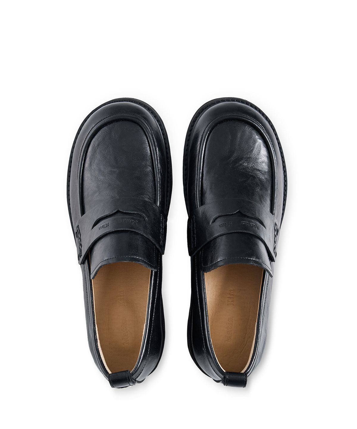 마뗑킴(MATIN KIM) MATIN SLOUCH LOAFER FOR MEN IN BLACK
