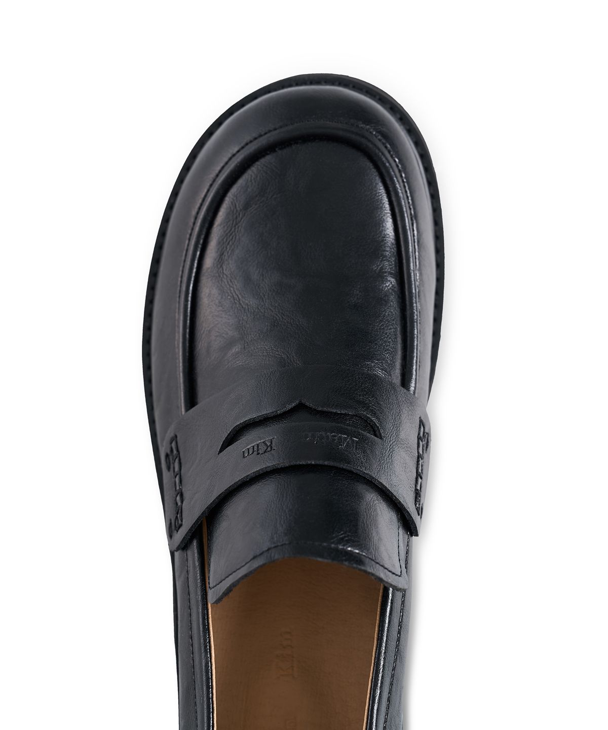 마뗑킴(MATIN KIM) MATIN SLOUCH LOAFER FOR MEN IN BLACK