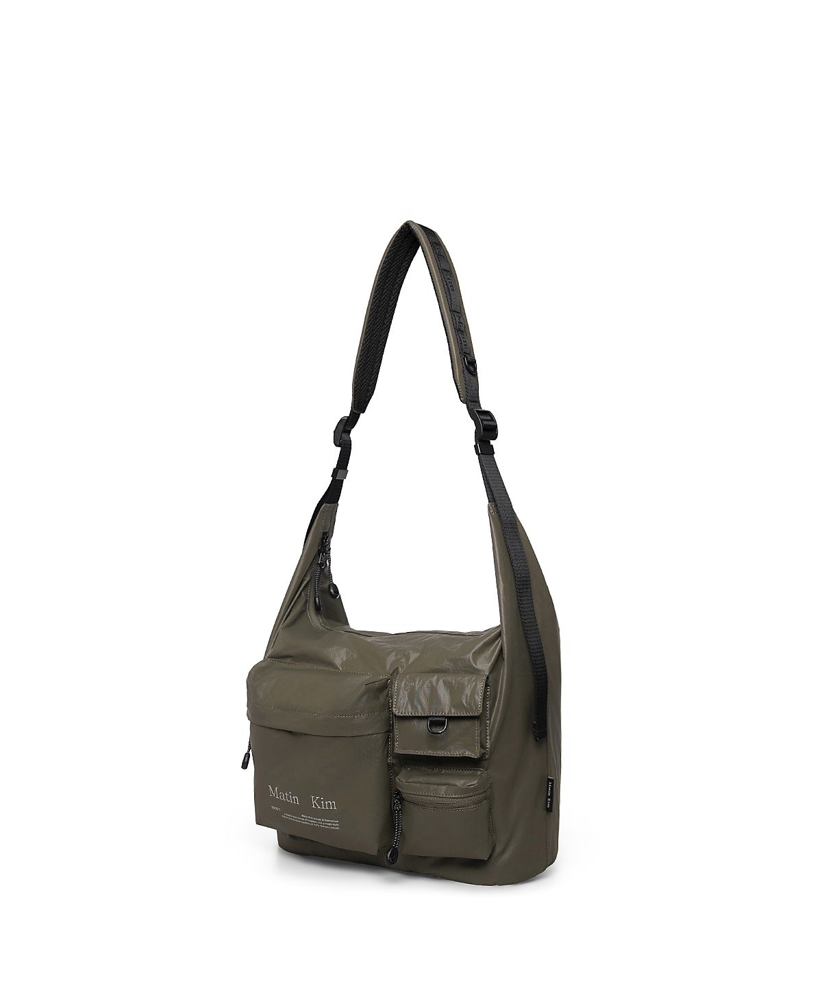 마뗑킴(MATIN KIM) MULTI-POCKET LITE CROSS BAG IN KHAKI