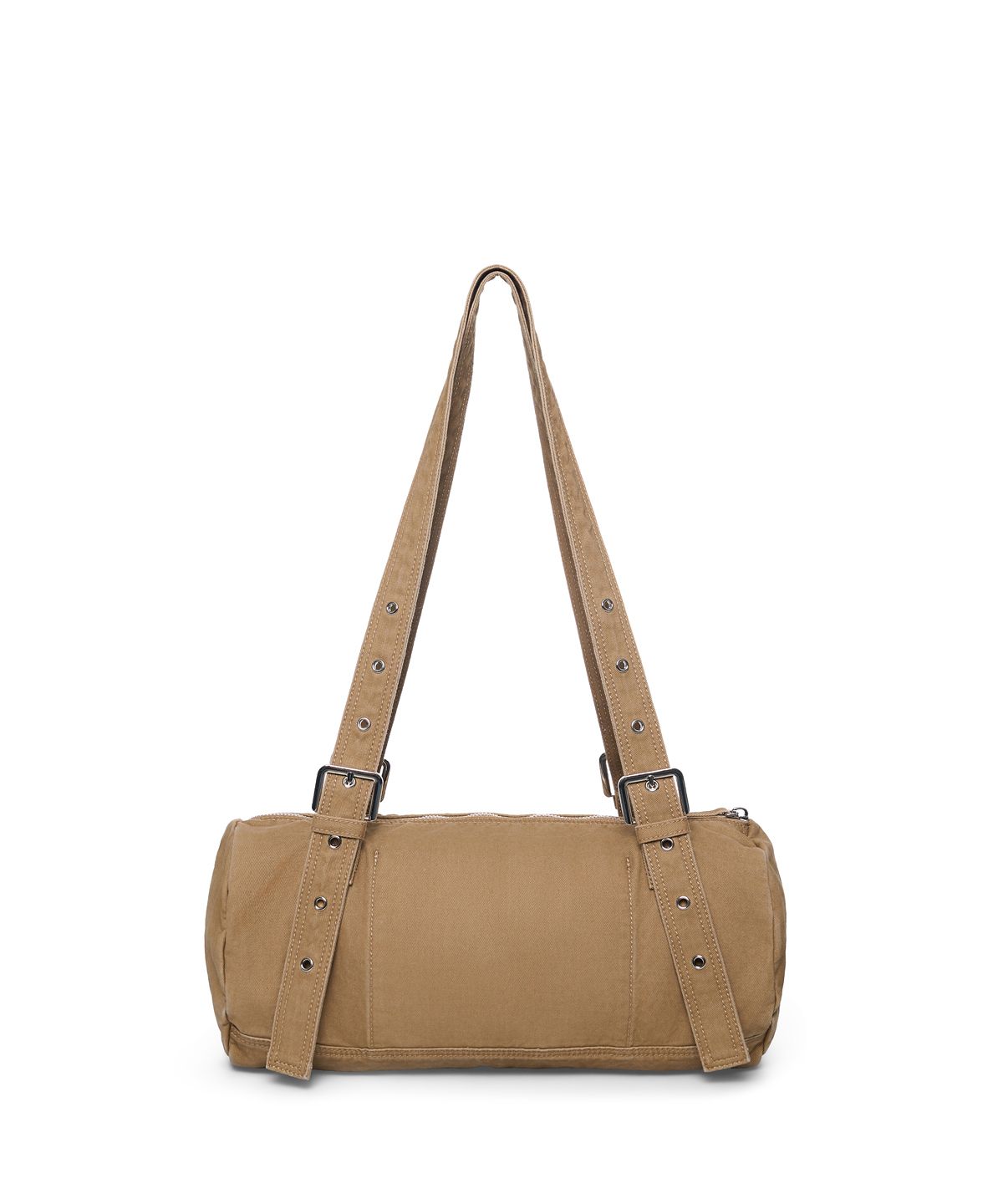 마뗑킴(MATIN KIM) VINTAGE WASHED COTTON DUFFEL BAG IN BEIGE
