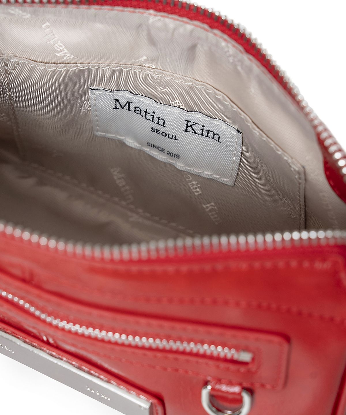 마뗑킴(MATIN KIM) BIKER TWO-WAY MINI BAG IN RED