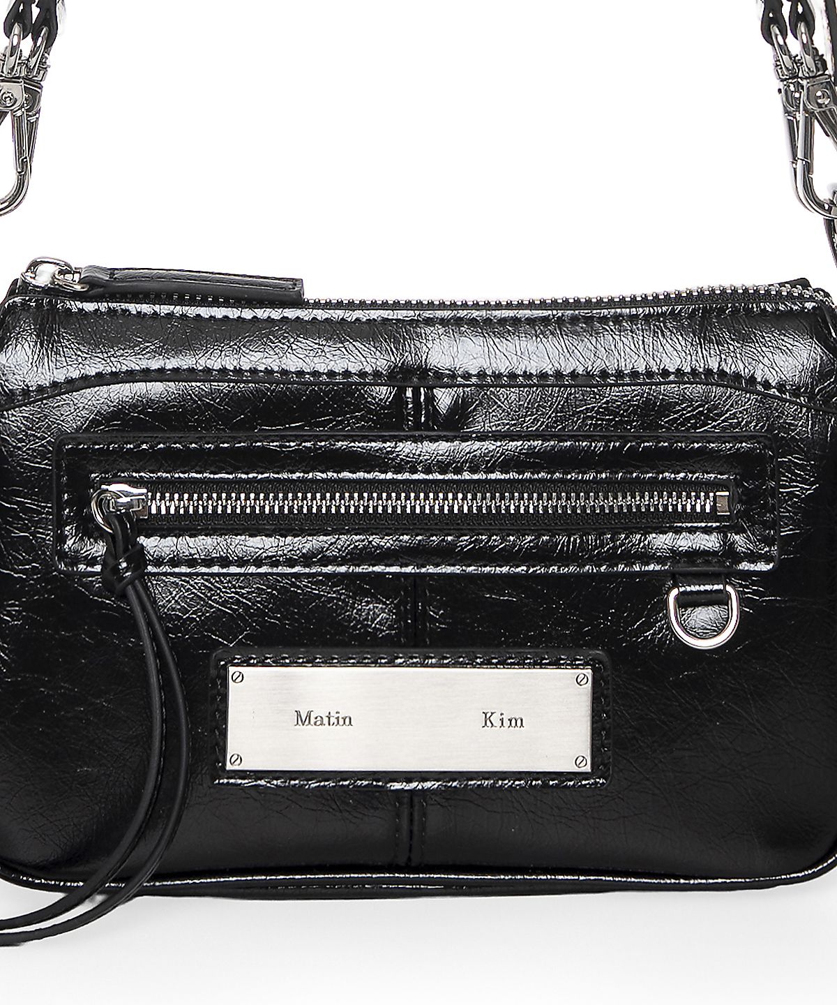 마뗑킴(MATIN KIM) BIKER TWO-WAY MINI BAG IN BLACK