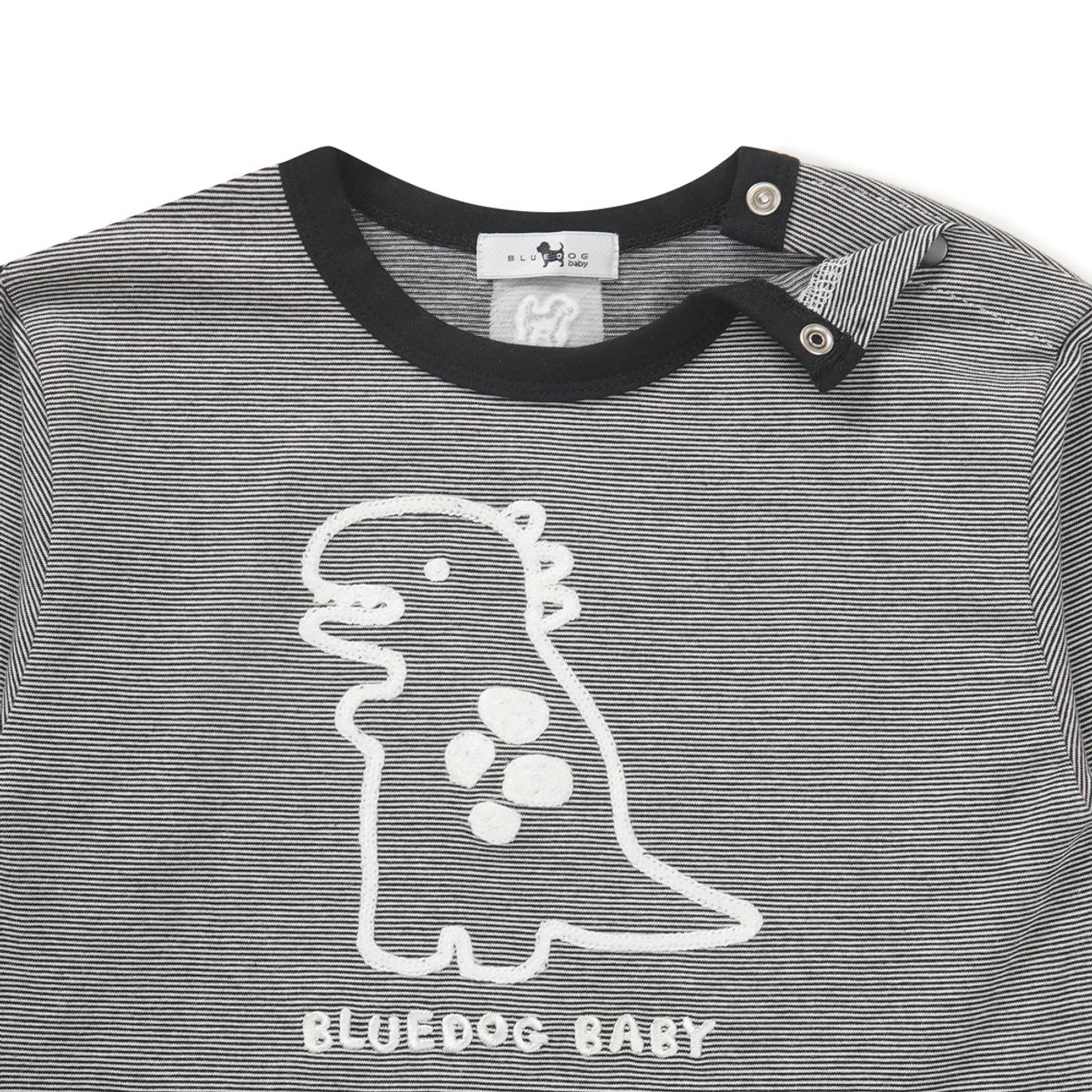 블루독 베이비(BLUEDOGBABY) 디노스트라이프 티셔츠 (46A14-330-02)