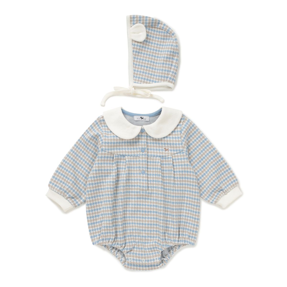 블루독 베이비(BLUEDOGBABY) 베베 자카드 바디수트 (46A13-604-01)