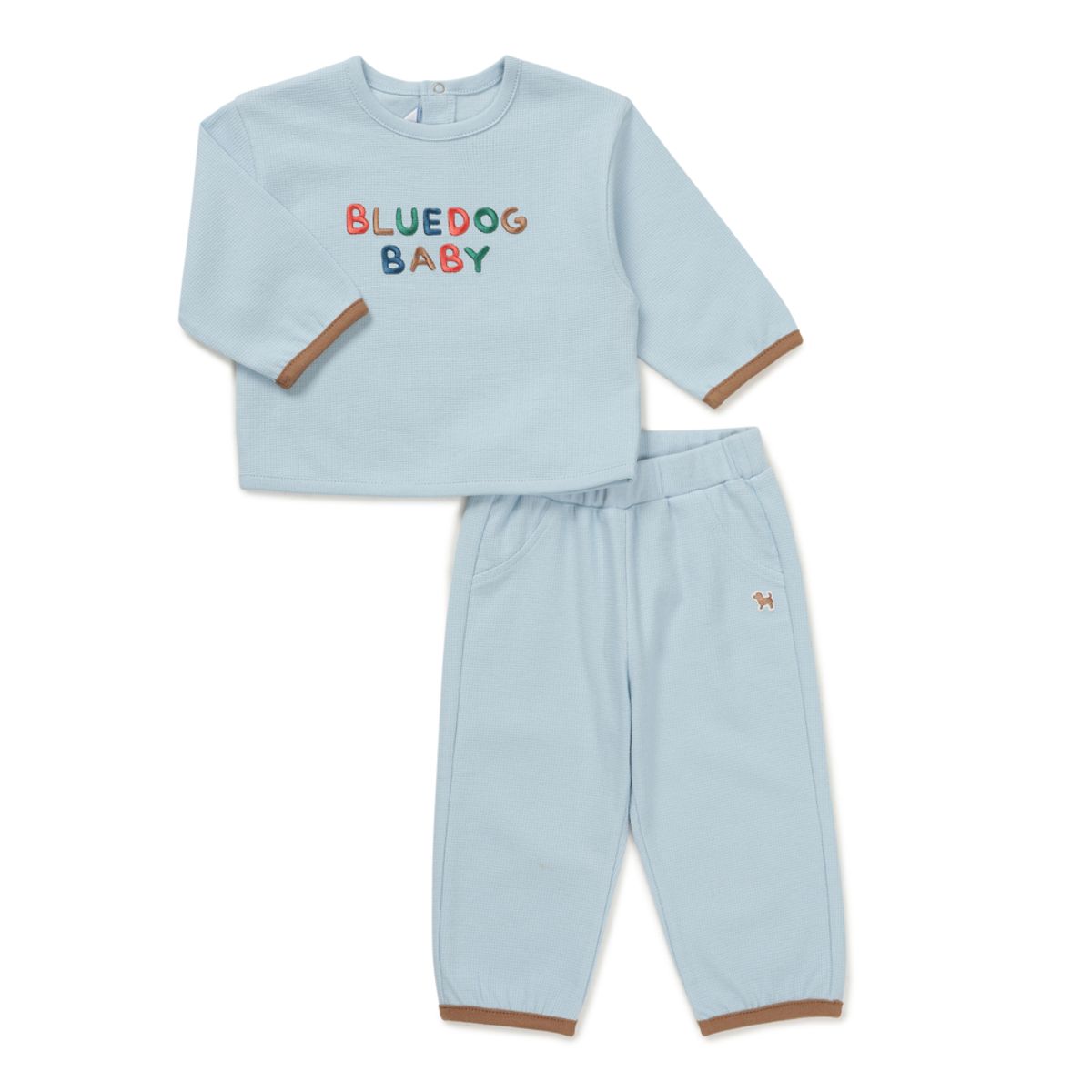 블루독 베이비(BLUEDOGBABY) 와플 상하세트 (46A70-672-03)
